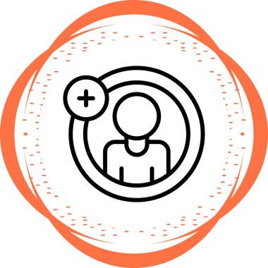 Hesap ekle. Web simgesi basit illüstrasyon