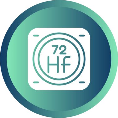 Kimyasal Element Web simgesi vektör çizimi