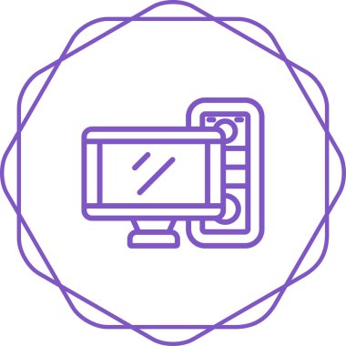 Bilgisayar web simge vektör çizim