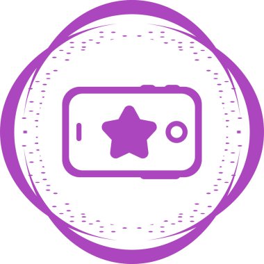 Tablet bilgisayar satırı simgesinin vektör çizimi. 