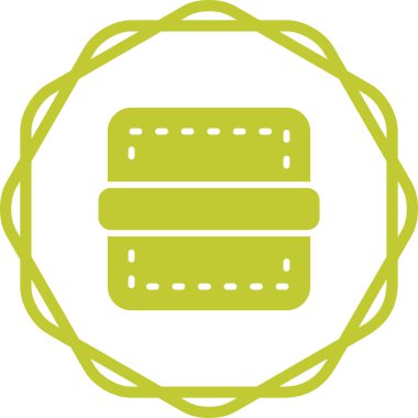 Web tasarımı için kenar simgesi, ayırıcı satır vektör işareti 