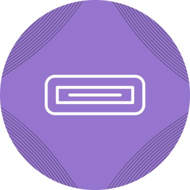 USB Portu modern simgesinin vektör illüstrasyonu 