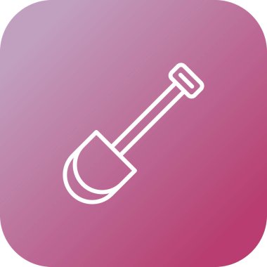 Web simgesi kürek, illüstrasyon vektör           