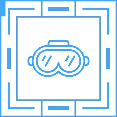 Sanal gerçeklik. Web simgesi basit illüstrasyon