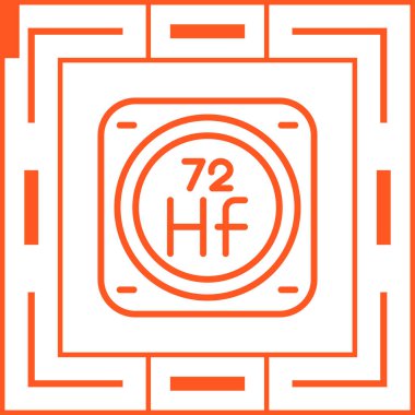 Kimyasal Element Web simgesi vektör çizimi