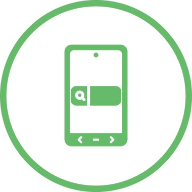 Arama simgesi vektör illüstrasyonu 