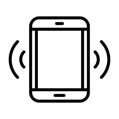 Akıllı telefon. Web simgesi basit illüstrasyon 