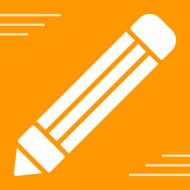 Kalem. Web simgesi basit illüstrasyon 