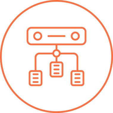 Yük dengeleyici. Web simgesi basit illüstrasyon