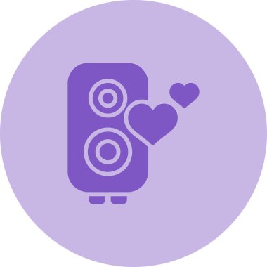 Aşk müziğinin vektör çizimi