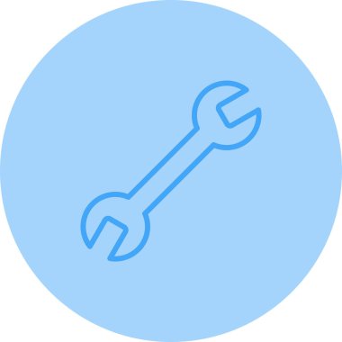 İngiliz anahtarı. Web simgesi basit illüstrasyon