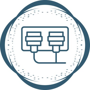 soket simgesi web basit illüstrasyon