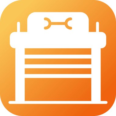 Shop web simgesi vektör illüstrasyonunu onar