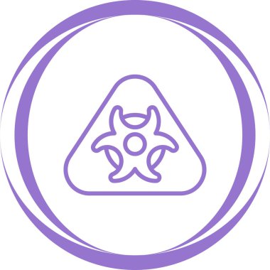 Tehlikeli madde sembolü, toksik işaret, vektör illüstrasyonu 