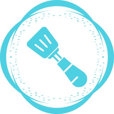 Spatula Simgesinin Vektör illüstrasyonu 