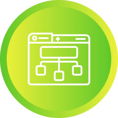 Site Harita simgesi, vektör illüstrasyonu basit tasarım