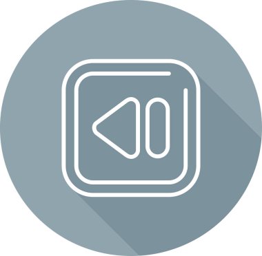 Vektör illüstrasyonu, Geri sarma düğmesi Simgesi