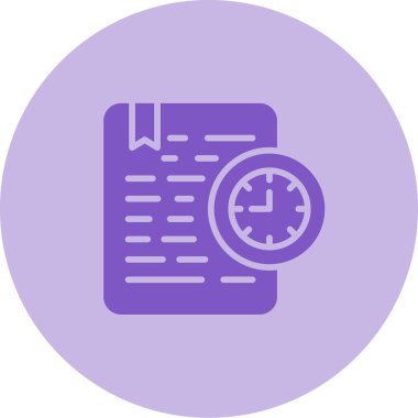 Belge Süresi Sona Erme Ağı vektör illüstrasyonu