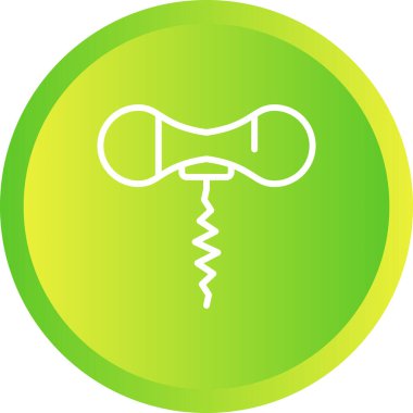 Şişe açıcı simgesinin vektör illüstrasyonu    