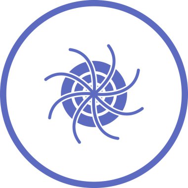 Kara delik. Web simgesi basit illüstrasyon