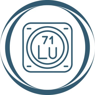 Kimyasal Element Web simgesi vektör çizimi