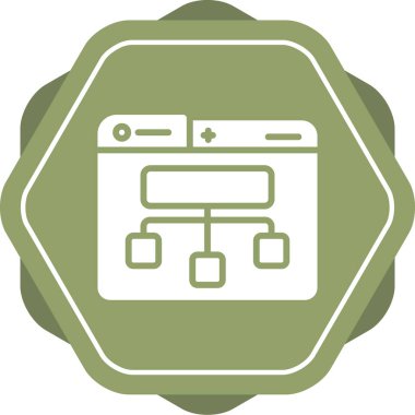 Site Harita simgesi, vektör illüstrasyonu basit tasarım