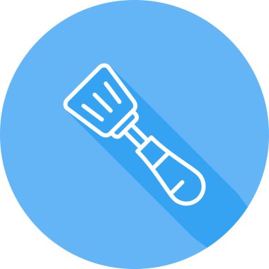 Spatula Simgesinin Vektör illüstrasyonu 