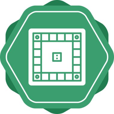 Masa oyunu. Web simgesi basit illüstrasyon