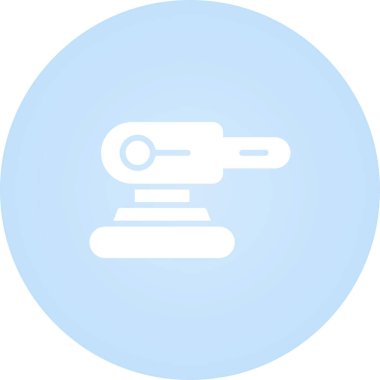 Sander simgesi, vektör illüstrasyonu basit tasarım