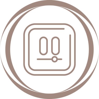 Vektör illüstrasyon Video Duraklatma simgesi 