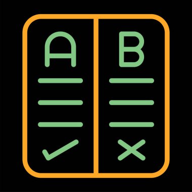 Artılar ve Eksiler web simgesi vektör illüstrasyonu