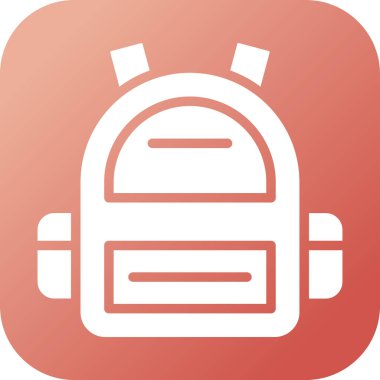 sırt çantası simgesi web basit illüstrasyon