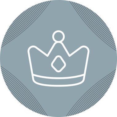 Taç simgesi, ağ basit illüstrasyon