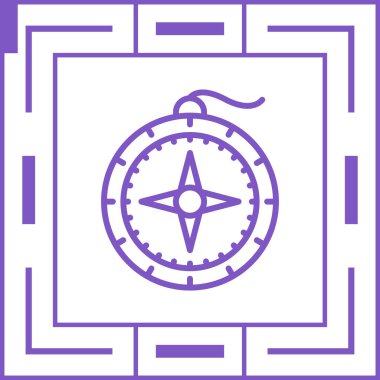 pusula simgesi web basit illüstrasyon