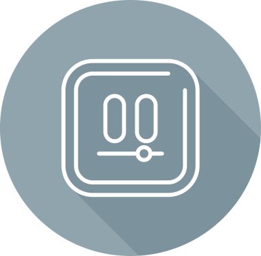 Vektör illüstrasyon Video Duraklatma simgesi 