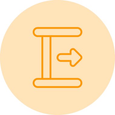 Slayt Kuralı modern simgesinin vektör illüstrasyonu