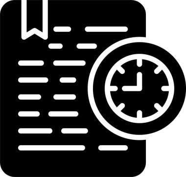 Belge Süresi Sona Erme Ağı vektör illüstrasyonu