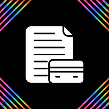 Kredi Raporunun vektör illüstrasyonu Modern simge