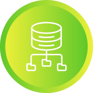 Büyük Veri Analizi vektör resimleme simgesi