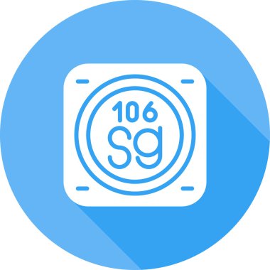 Kimyasal Element Web simgesi vektör çizimi