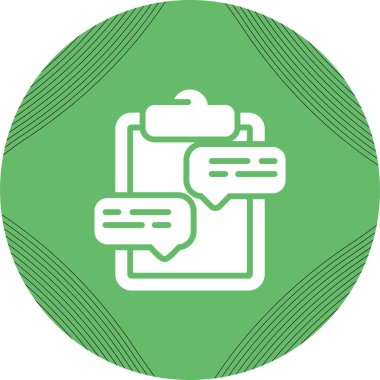 Konuşma baloncuklu pano, vektör illüstrasyonu 