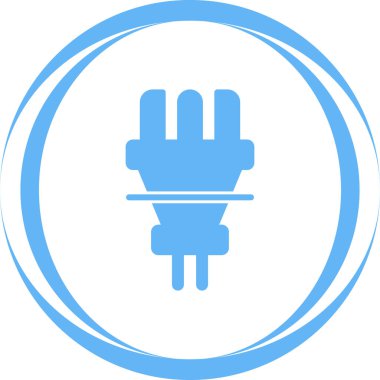 elektrik prizi simgesi. Web illüstrasyonu