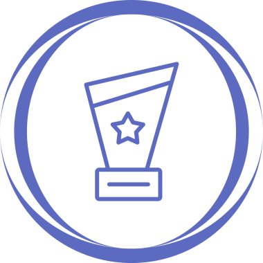 Award icon, vector illustration simple design