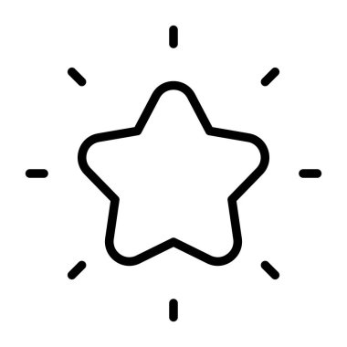 Yıldız. Web simgesi basit illüstrasyon