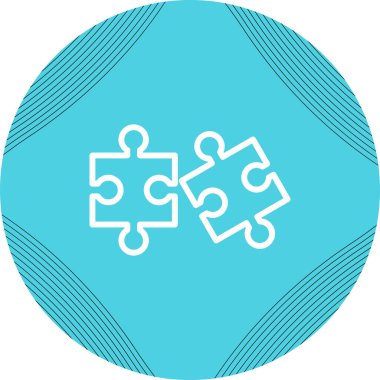 yapboz parçaları web simgesi basit illüstrasyon