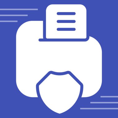 Veri Gizliliği simgesi, vektör illüstrasyonu basit tasarım