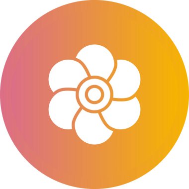 gelincik çiçek simgesi web basit illüstrasyon