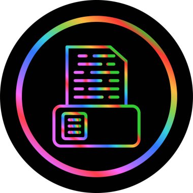 Depolama web simgesi, basit vektör illüstrasyonuName 