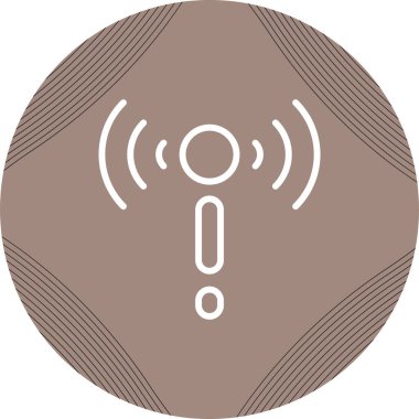 Ağ Sorun Vurucu Simgesi. Ağ Bakım Ana Hattı Vektör Simgesi. Sembol, Logo Illustration. Vektör Grafikleri