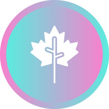 Akçaağaç yaprağı kutsal kişilerin resmi, vektör çizim